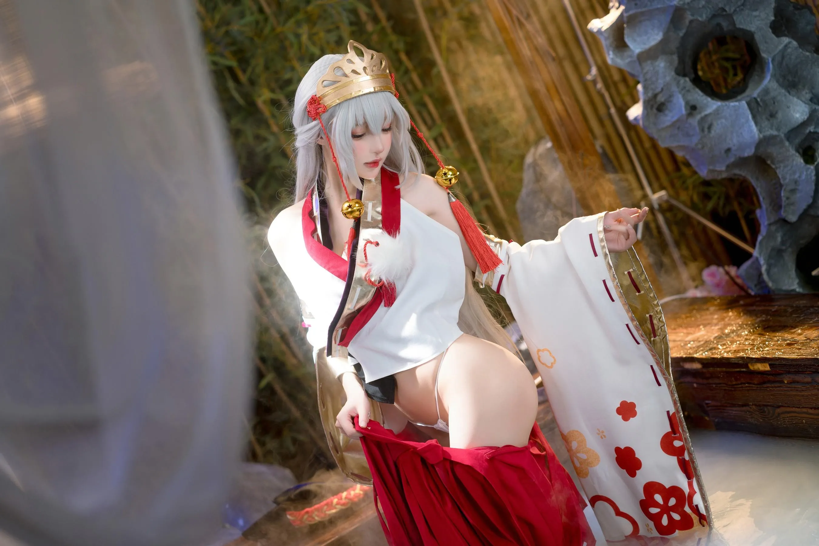 阿包也是兔娘 – NO.83 巫女浴池 [59P]插图9